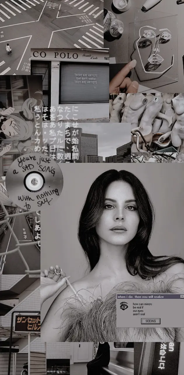 Lana Del Ray Collage wallpaper