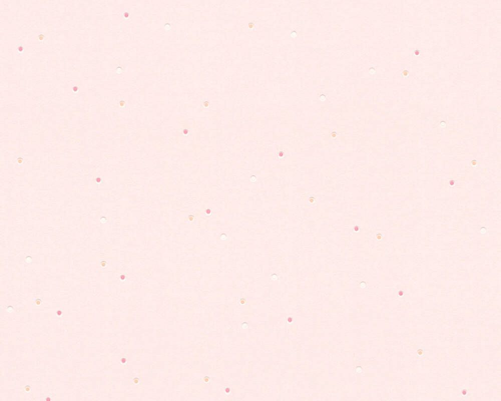 A wallpaper sample with pink dots - Light pink