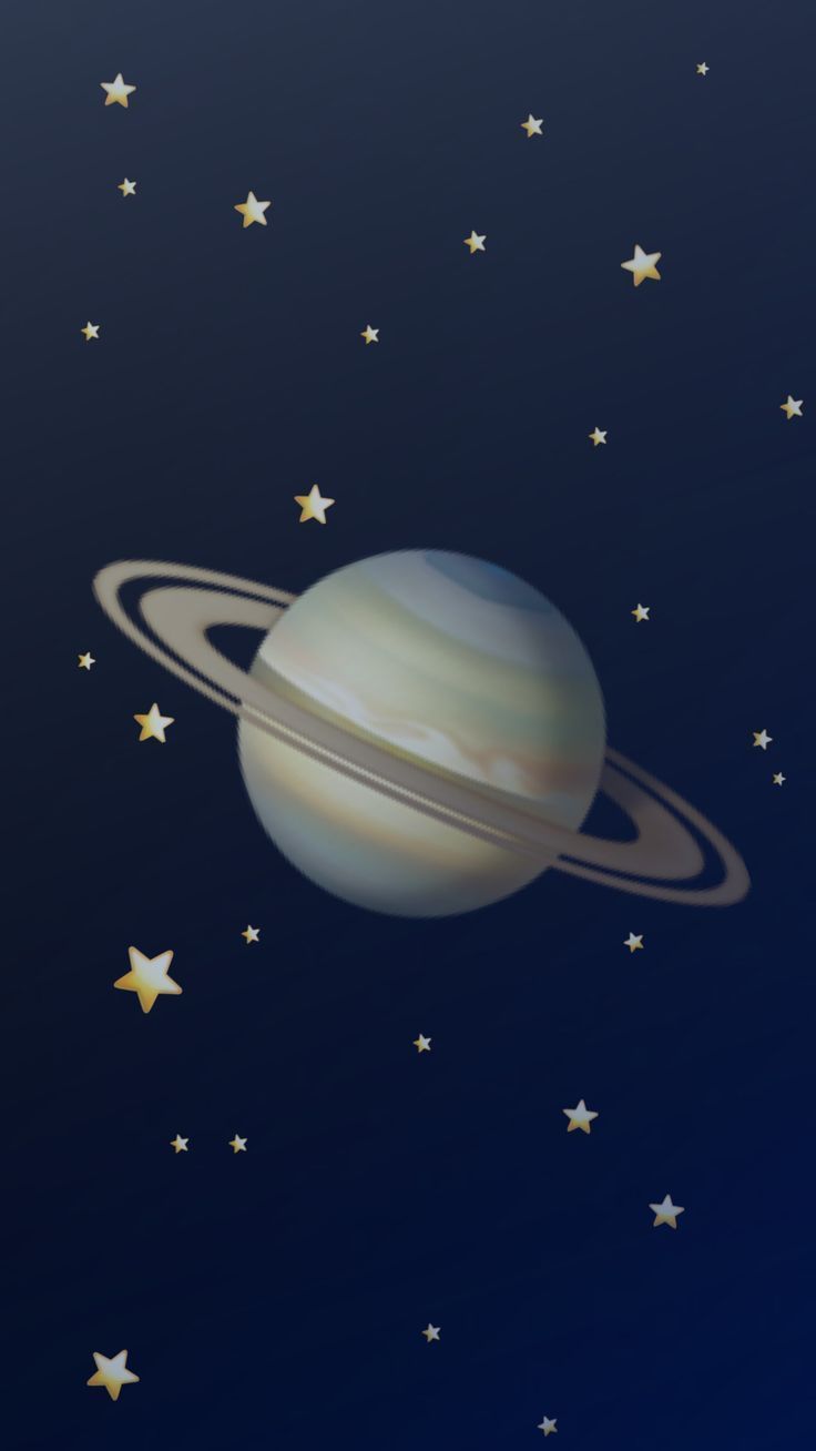 A planet with stars in the background - Saturn