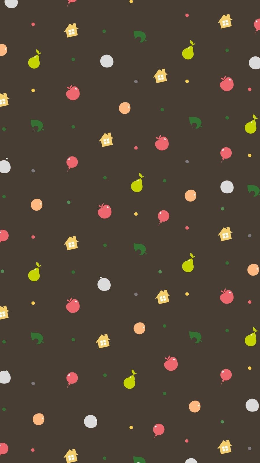 - apple pattern fabric by kristinm on spoonflower - Animal Crossing