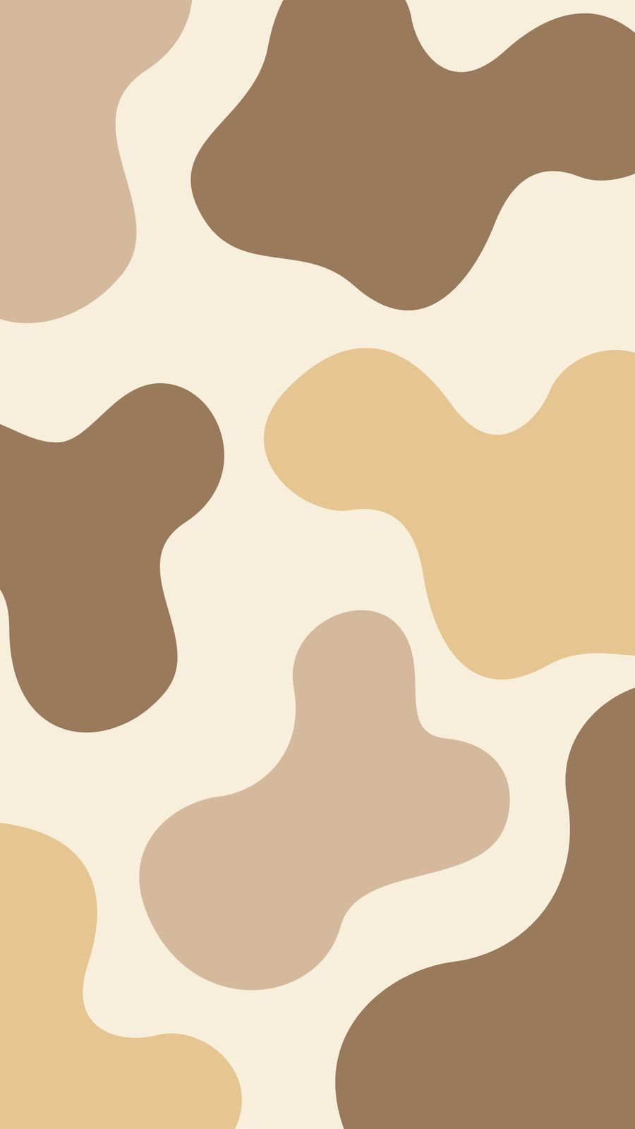 IPhone wallpaper with abstract shapes in brown tones - Bestie