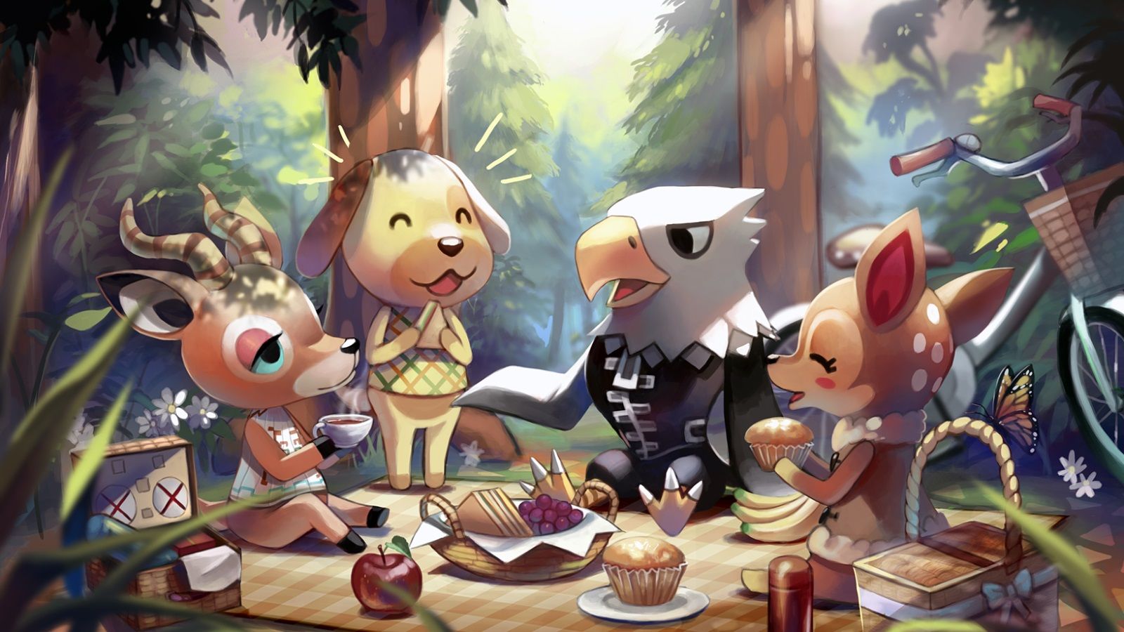The legend of zelda artwork with animals - Animal Crossing