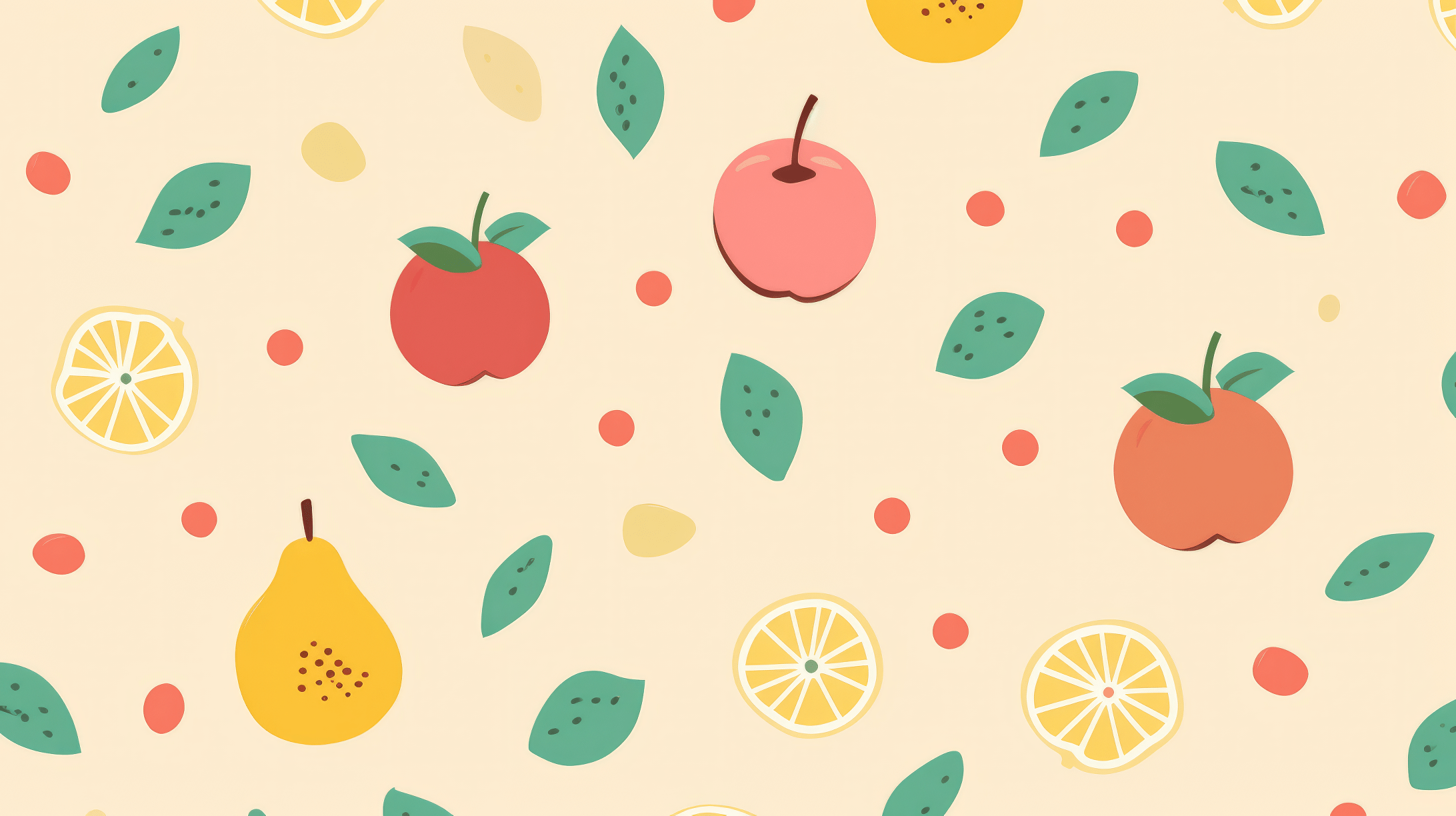 Fruit Aesthetic Pattern Wallpaper