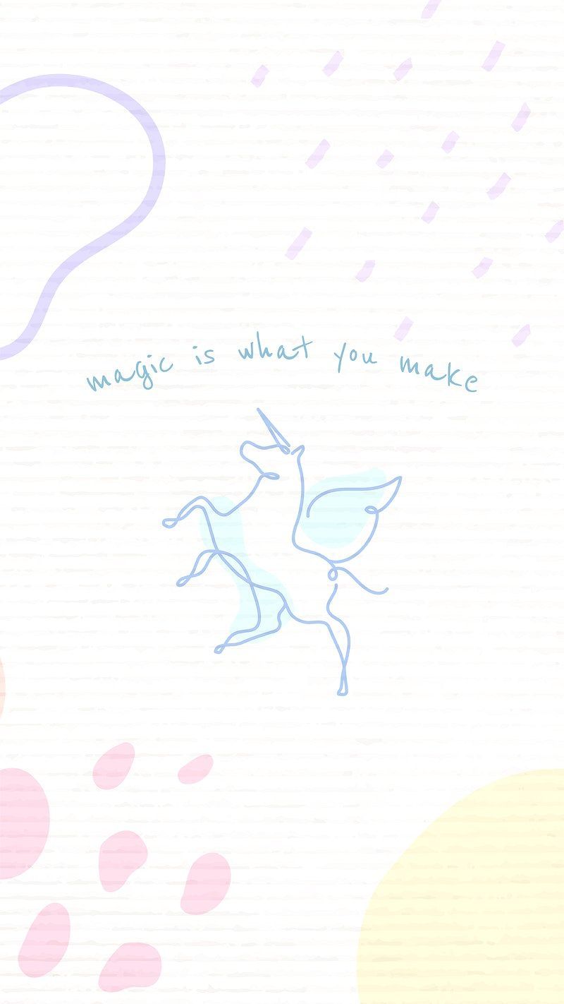 A poster that says magic is what you make - Unicorn