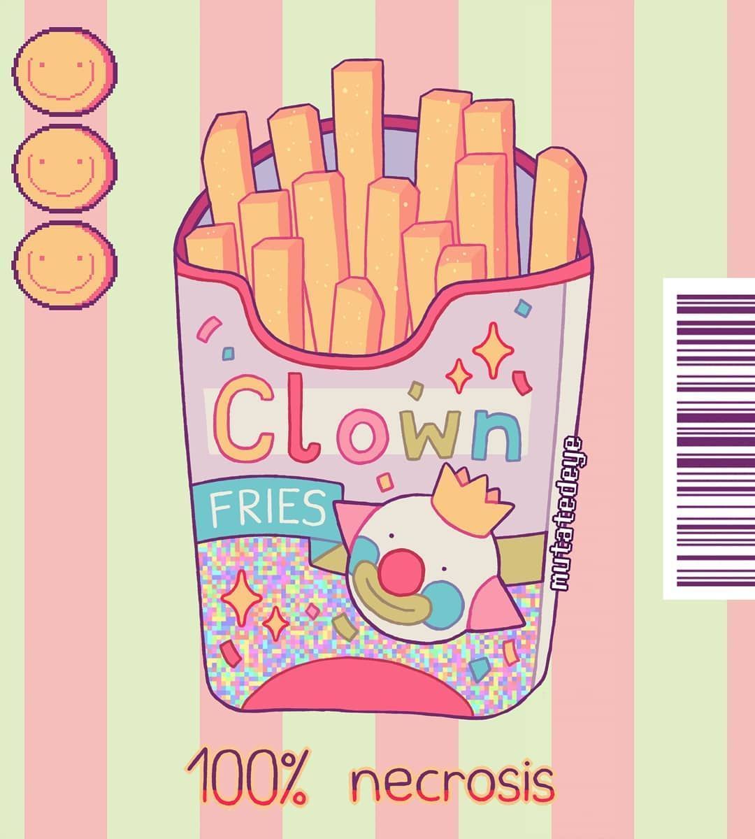 mutatedeye. Clowncore wallpaper, Cute clown, Character design