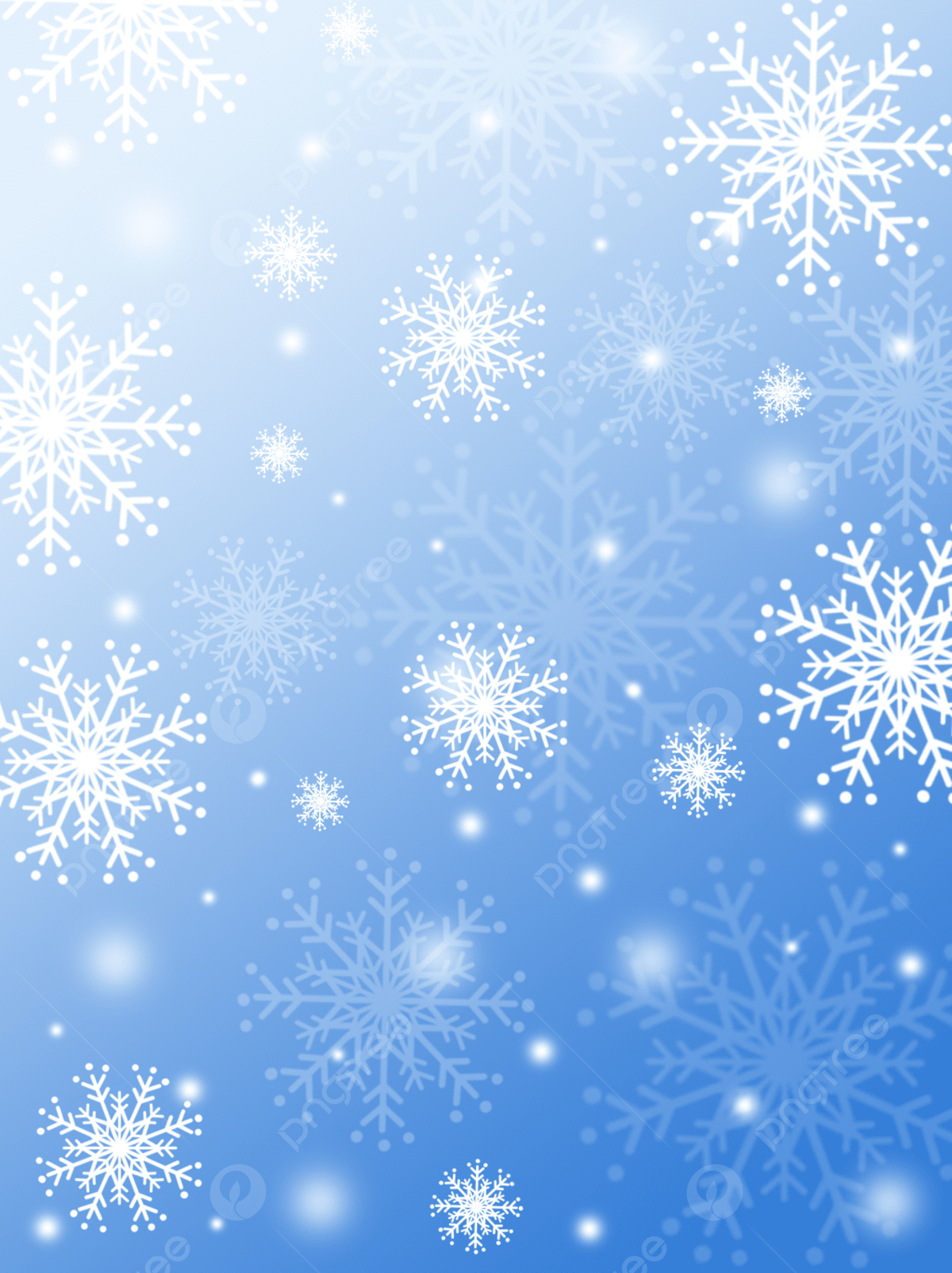 A snowflake background with blue sky - Snowflake, snow, winter