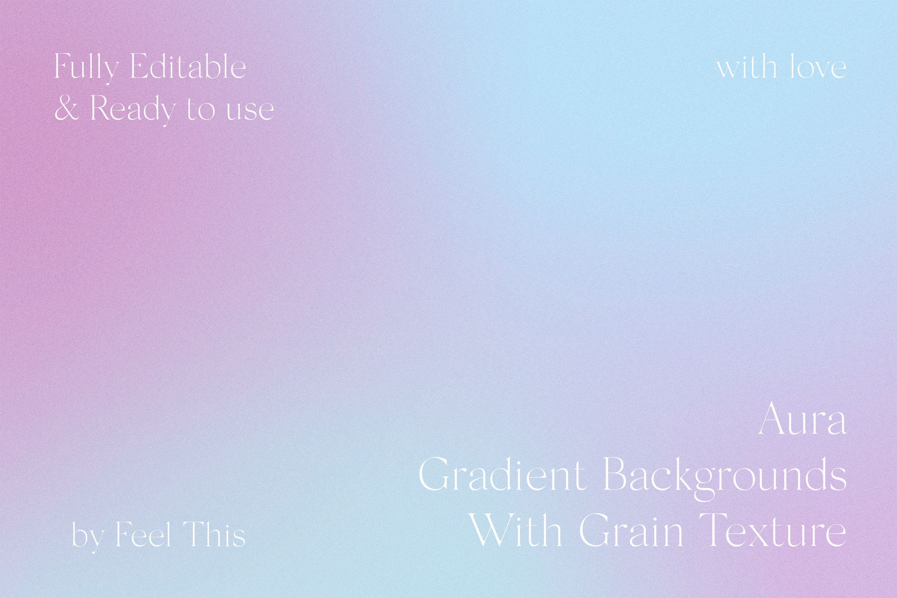 Aura Energy Gradient Background With Grain Texture PS