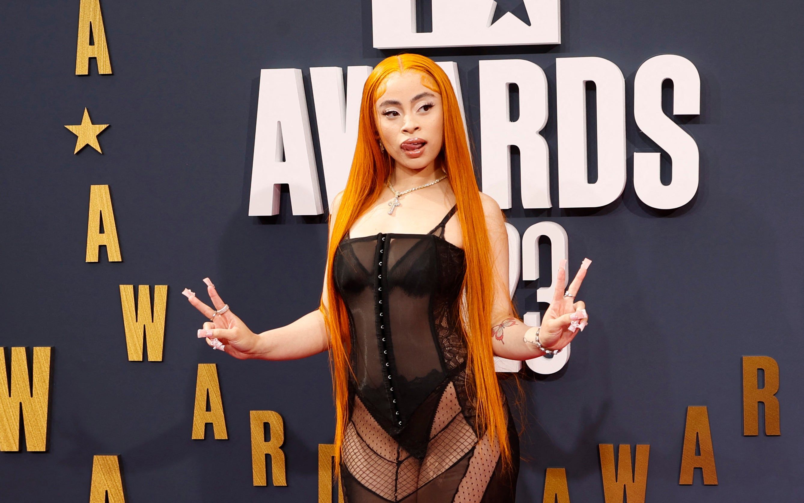 Ice Spice Makes A See Through Style Statement At The 2023 BET Awards