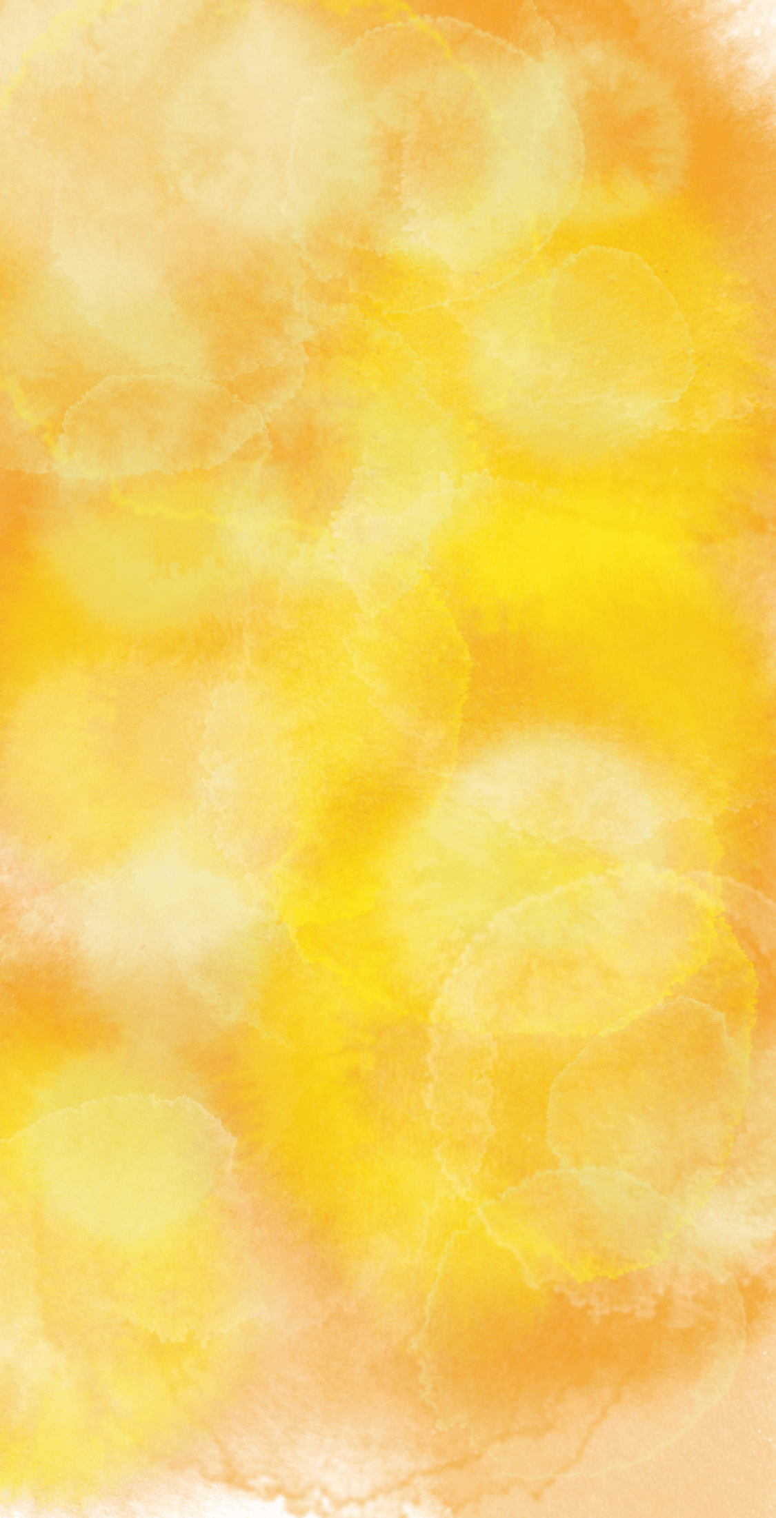 A watercolor of yellow and orange leaves - Light yellow