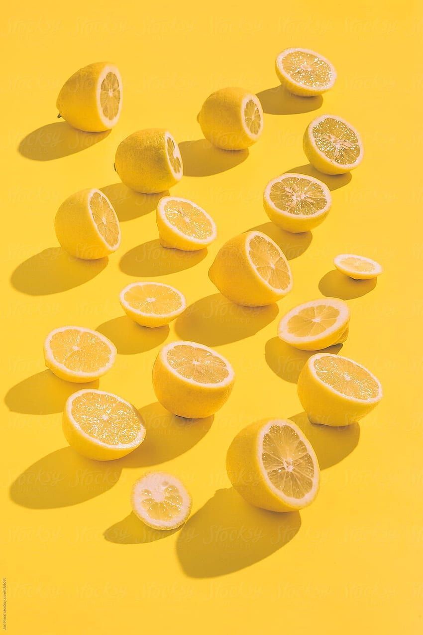 Aesthetic lemons HD wallpaper