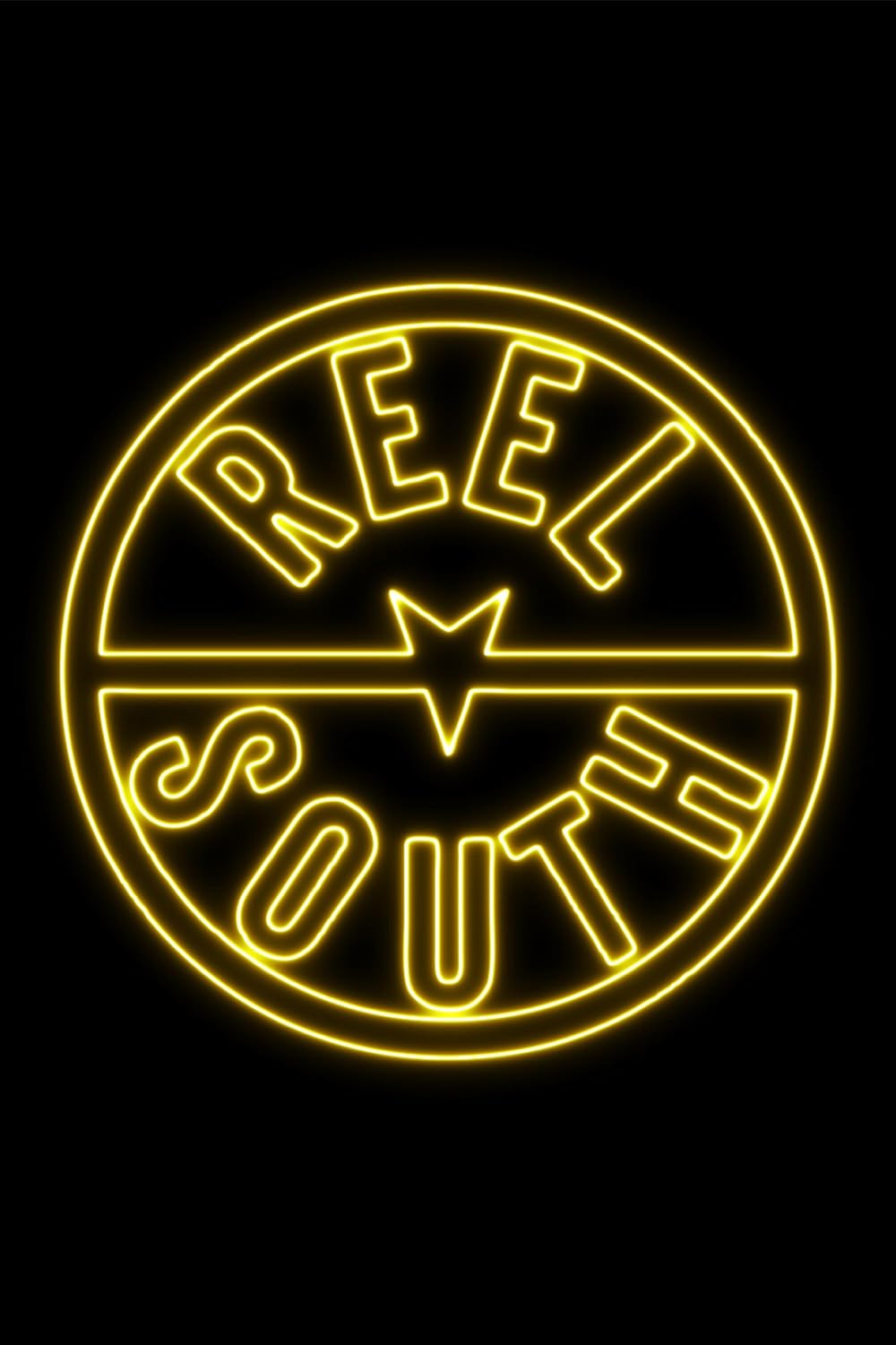 Reel south neon sign - Light yellow