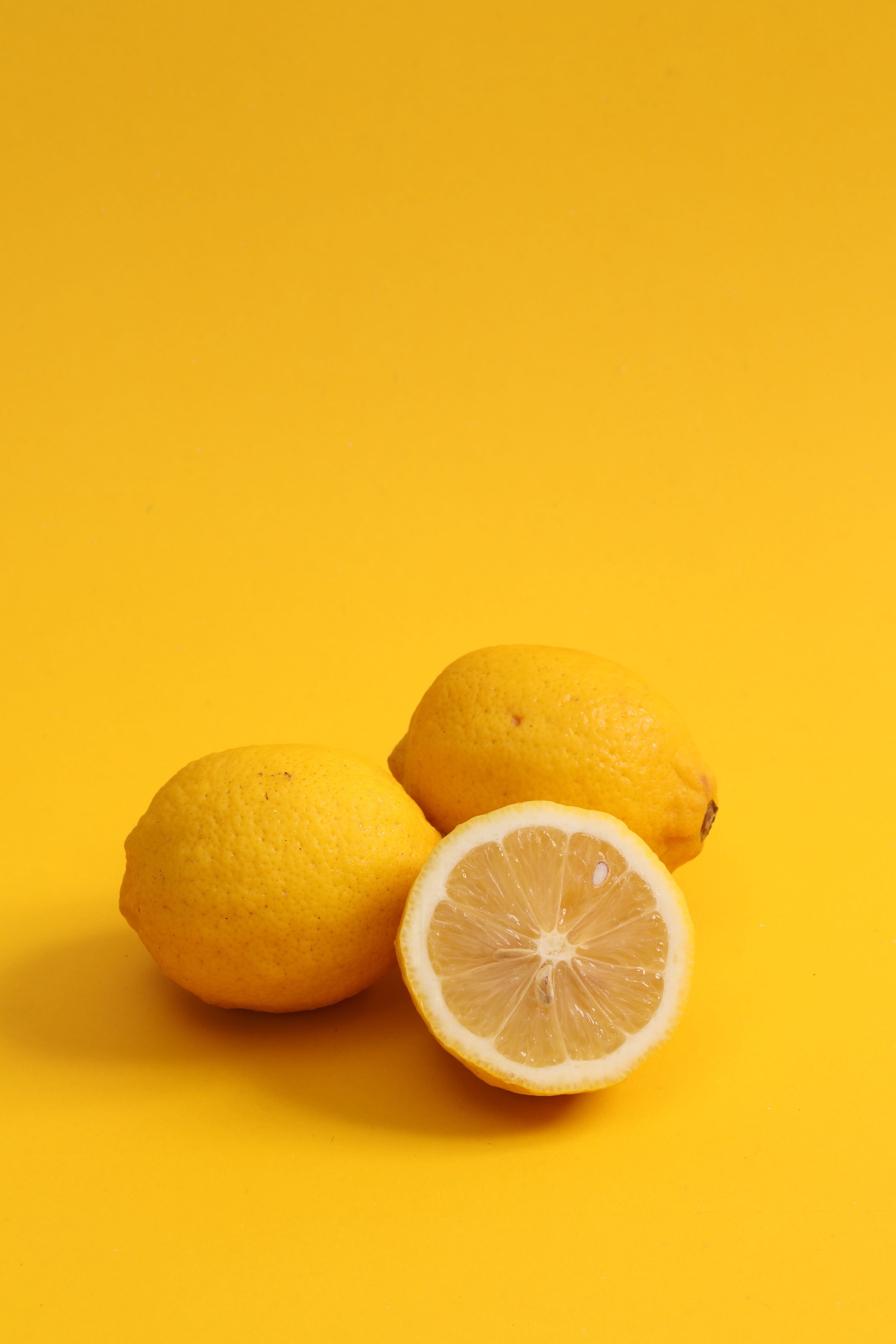 Yellow Lemon Fruits on Yellow Surface · Free