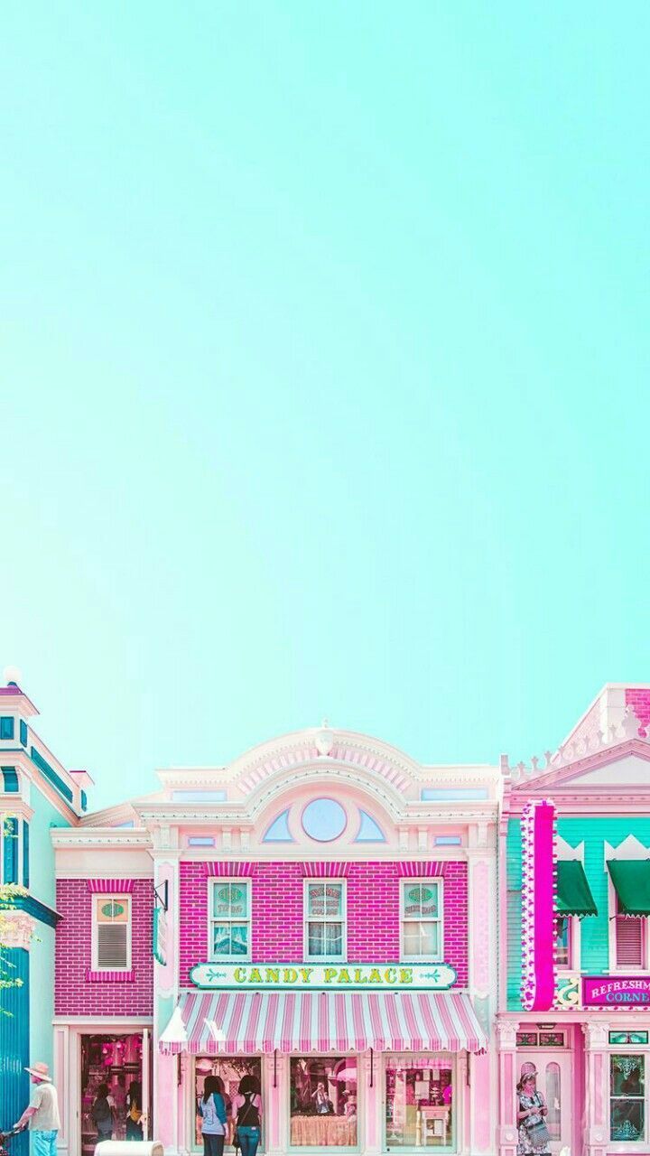 fondos. Pink houses, Pastel aesthetic, Fine art prints