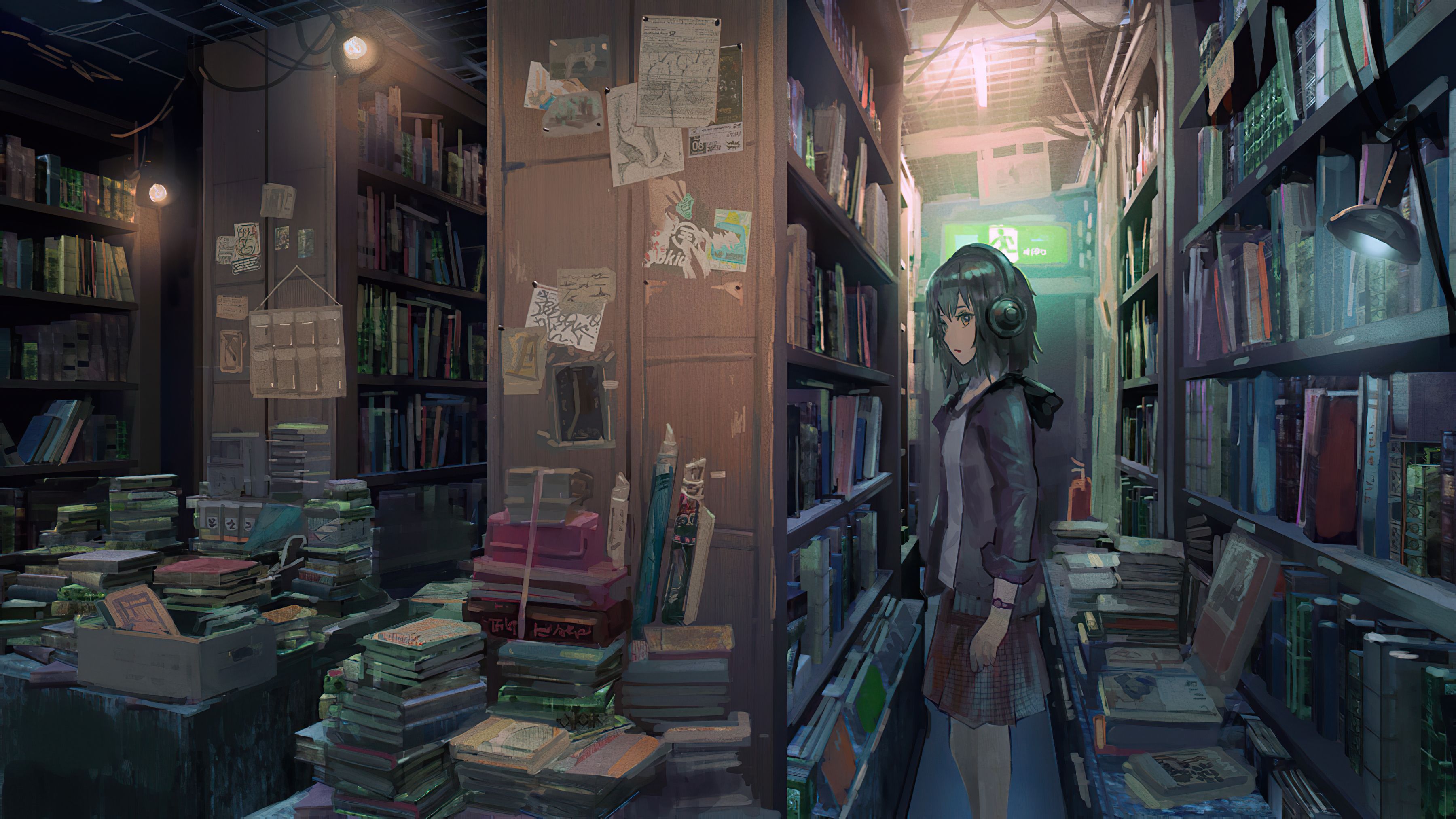 Anime Library HD Wallpaper and Background