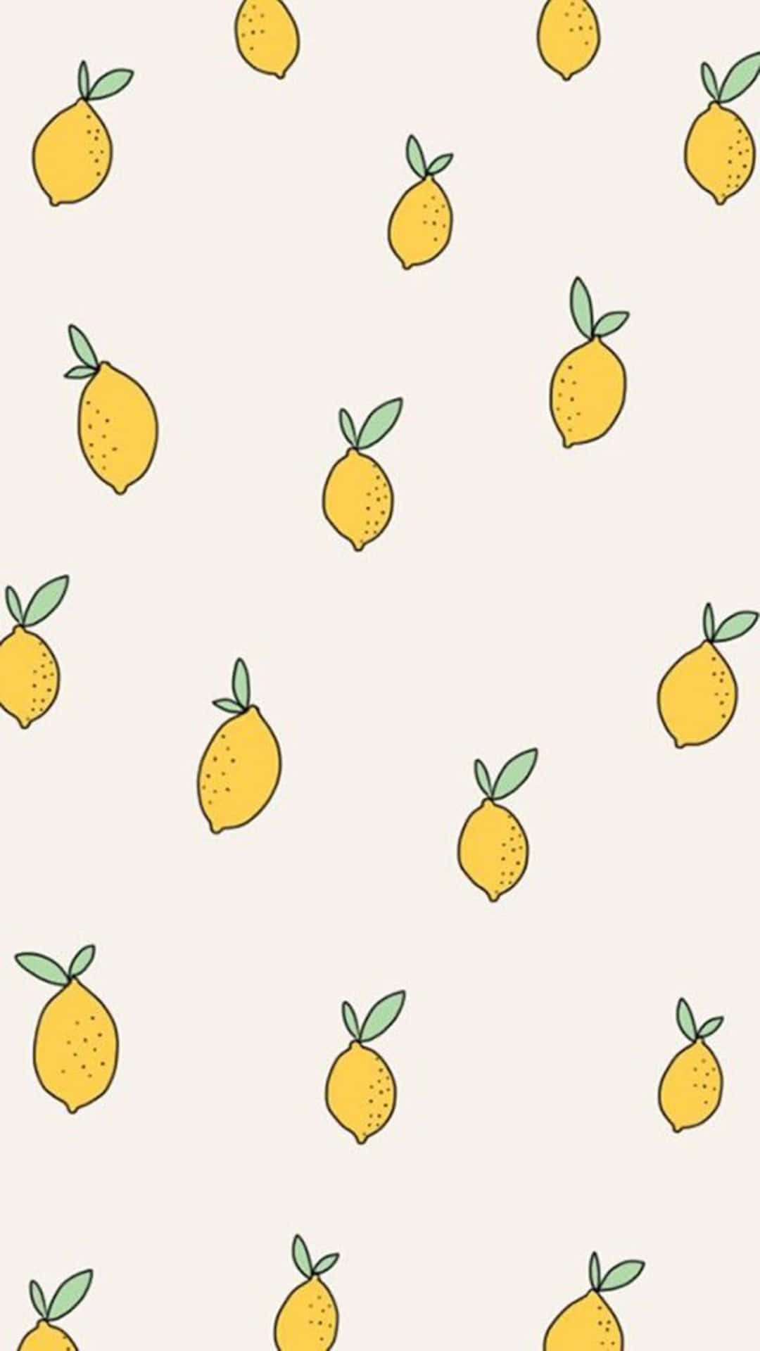 A pattern of lemons on white background - Lemon