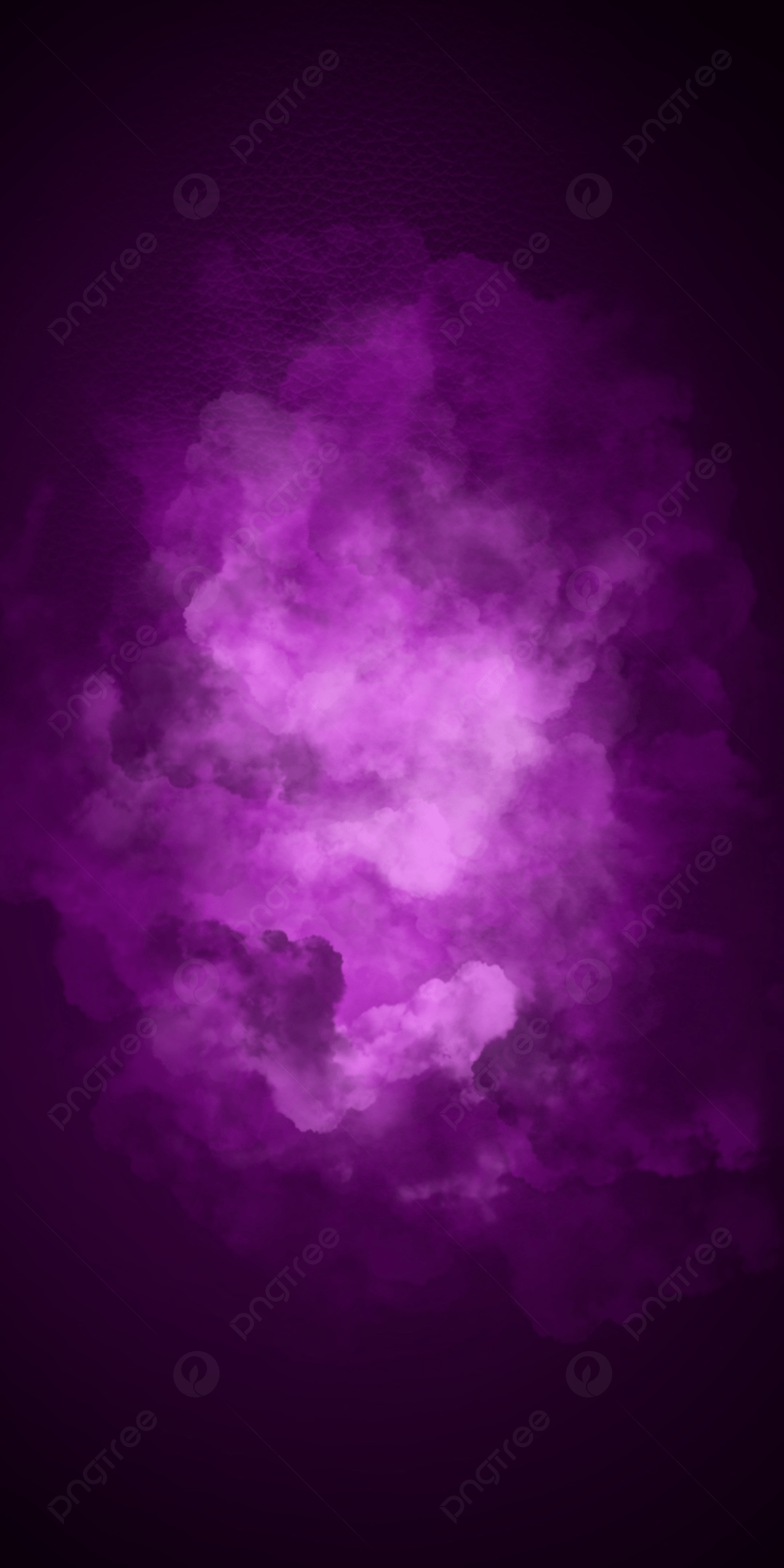 A purple smoke cloud on black background - Smoke