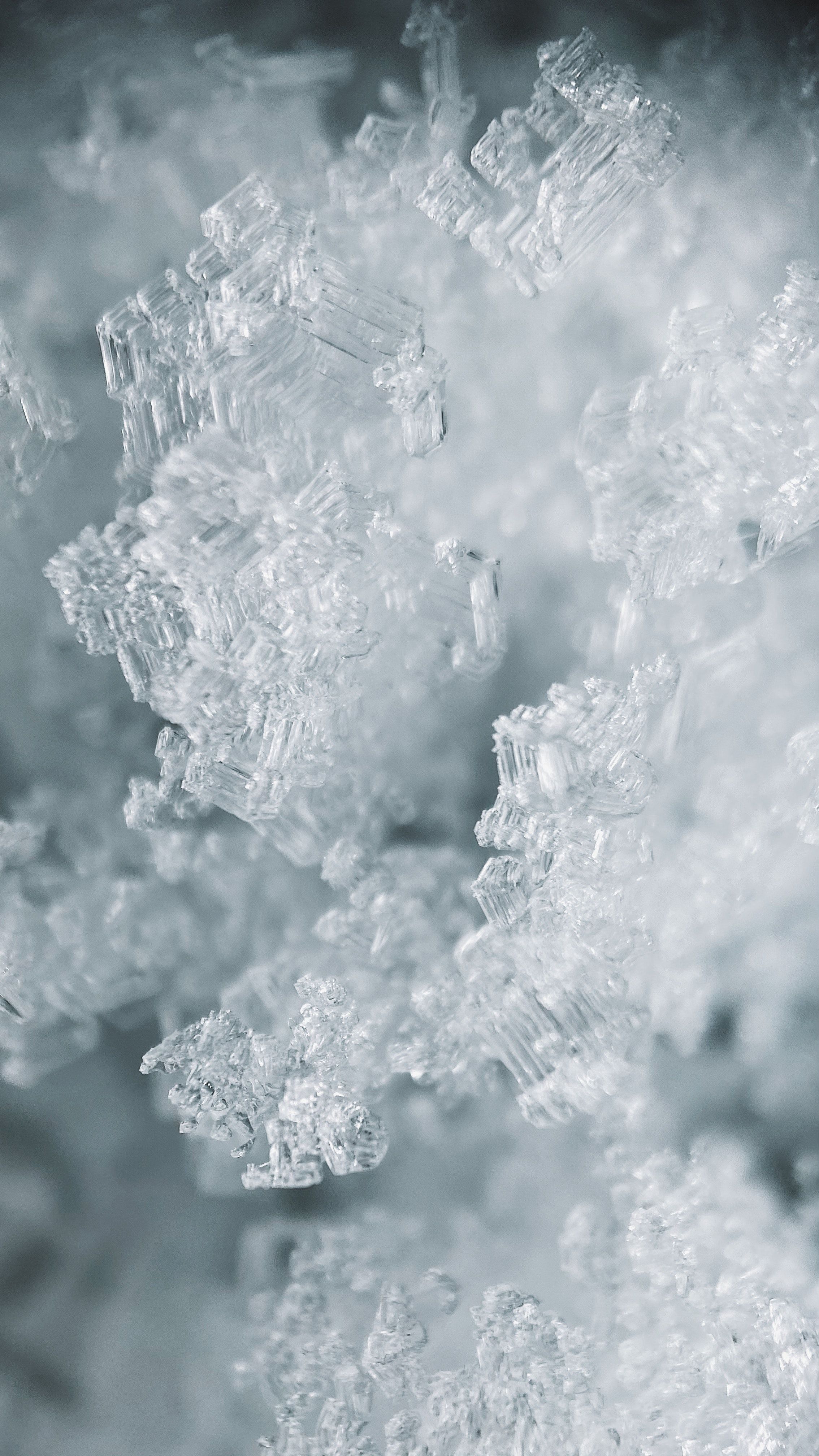 Close Up Shot Of Ice · Free
