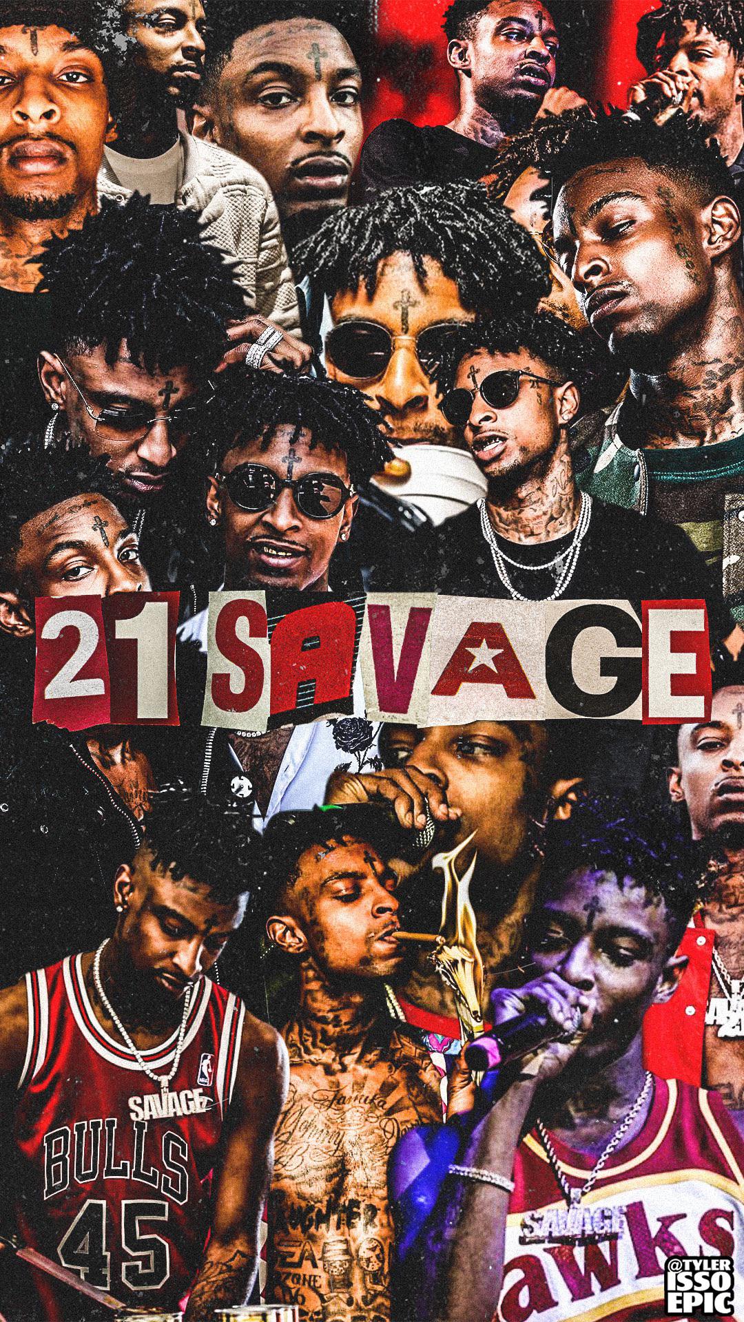 Fire 21 Savage Wallpaper Made On Instagram