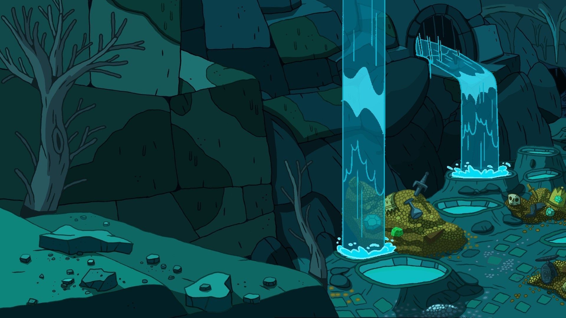 The ice wall in the second season finale of Adventure Time. - Adventure Time