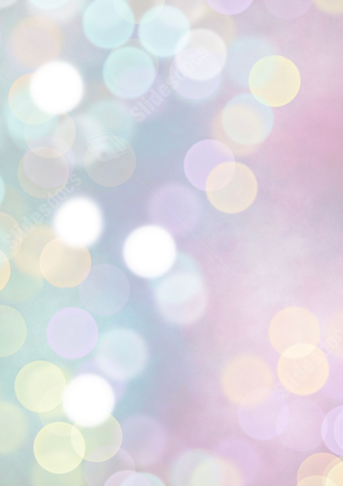 Bokeh background image with a pastel color palette - Border