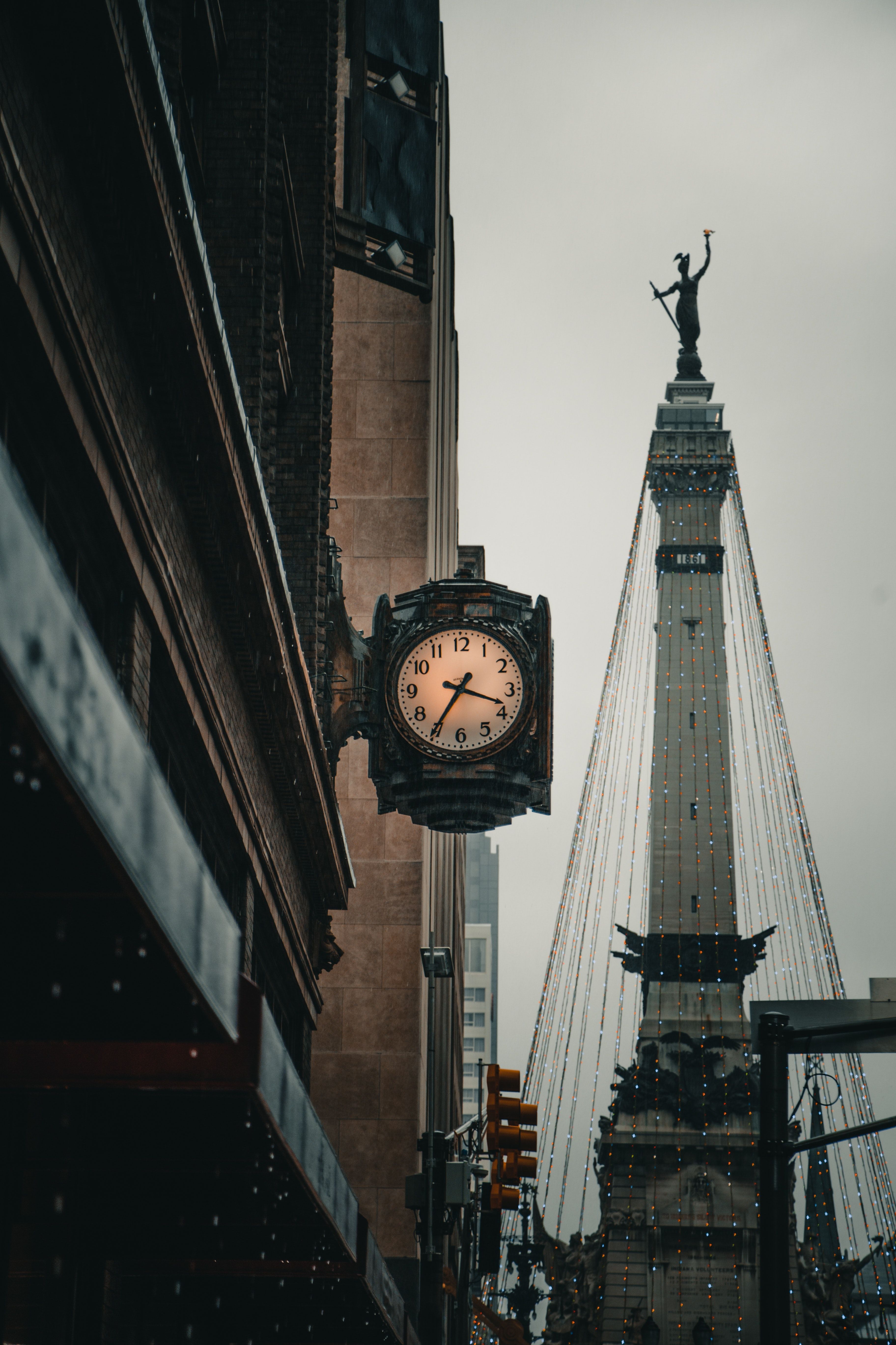 A clock on the side of building - London