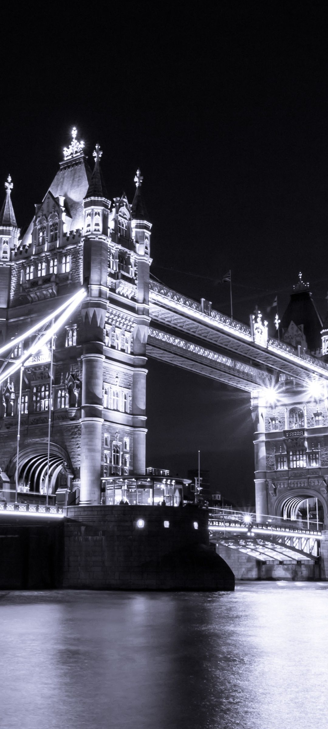 A bridge over the water at night - London