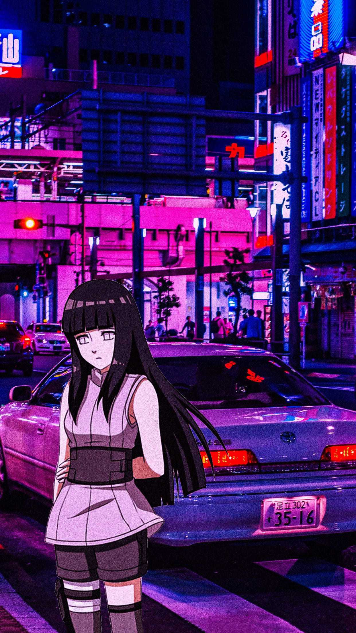 Aesthetic anime girl in the city wallpaper - JDM