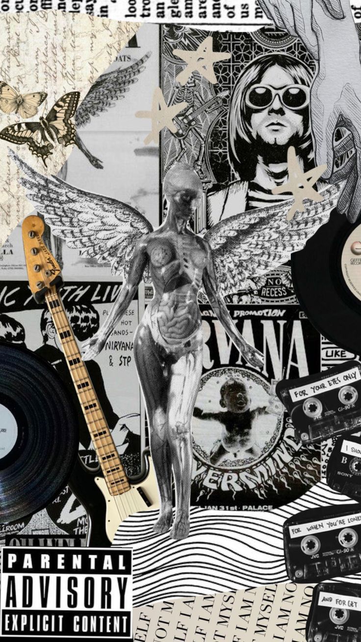 nirvana #grunge #aesthetic #inutero. Nirvana wallpaper, Sketch book, Sketchbook art inspiration