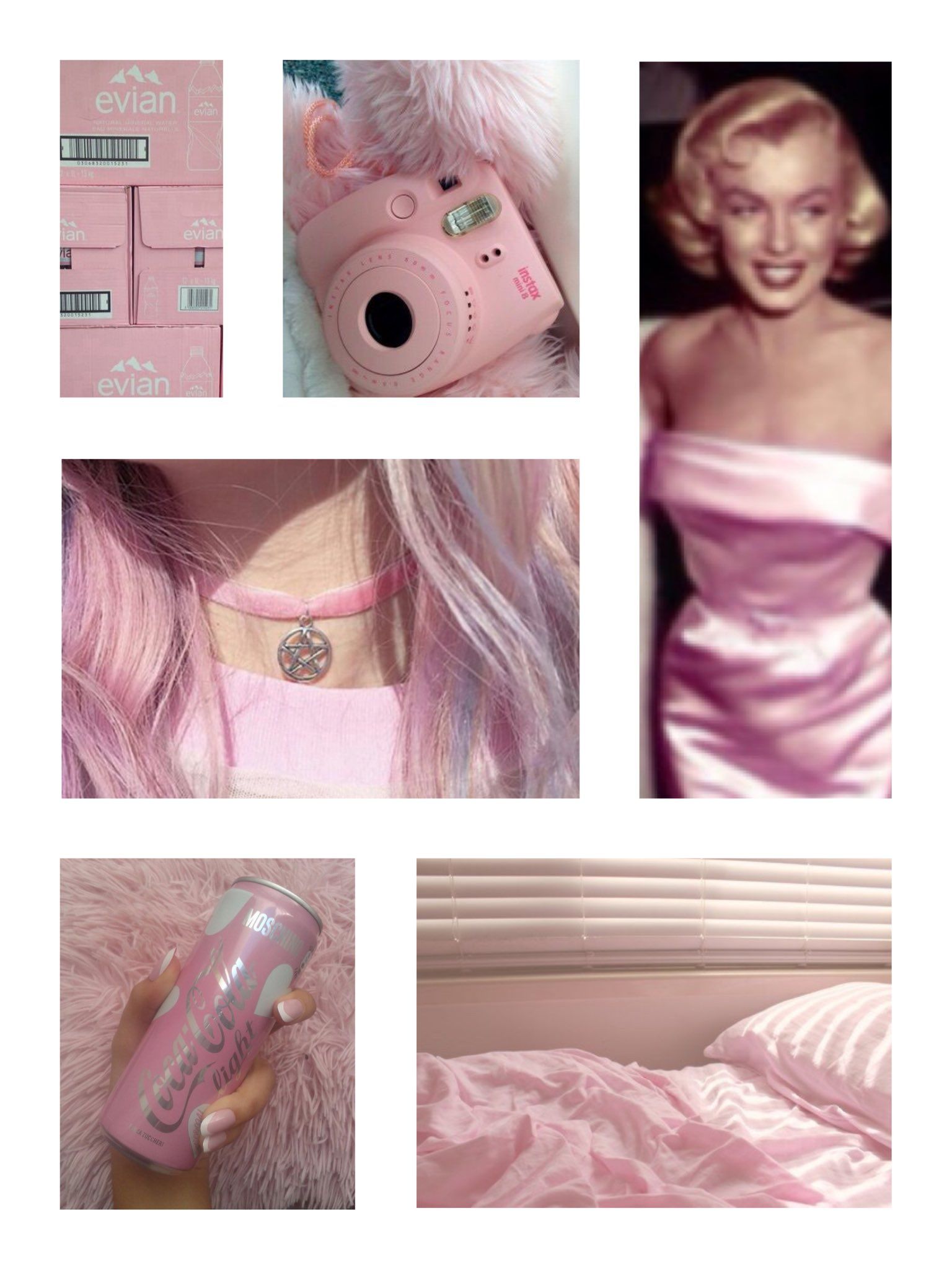 Pink aesthetic ; Marilyn Monroe
