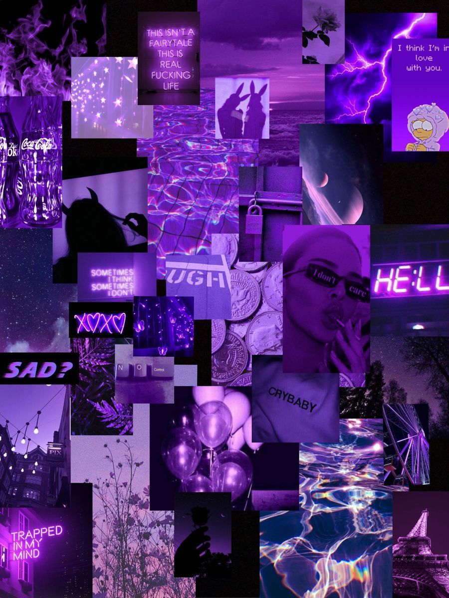 A collage of purple images with text - Magenta