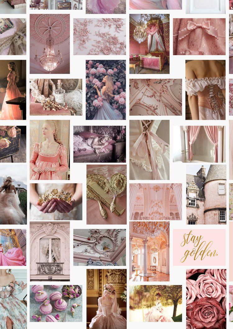 Royalcore Aesthetic Wall Collage Kit, Pink Room Decor, Collage Kit Wall Decor, Aesthetic Room Decor 113 PCS (Digital Download)