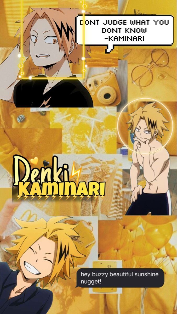 Aesthetic wallpaper of Denki from My Hero Academia. - Denki Kaminari