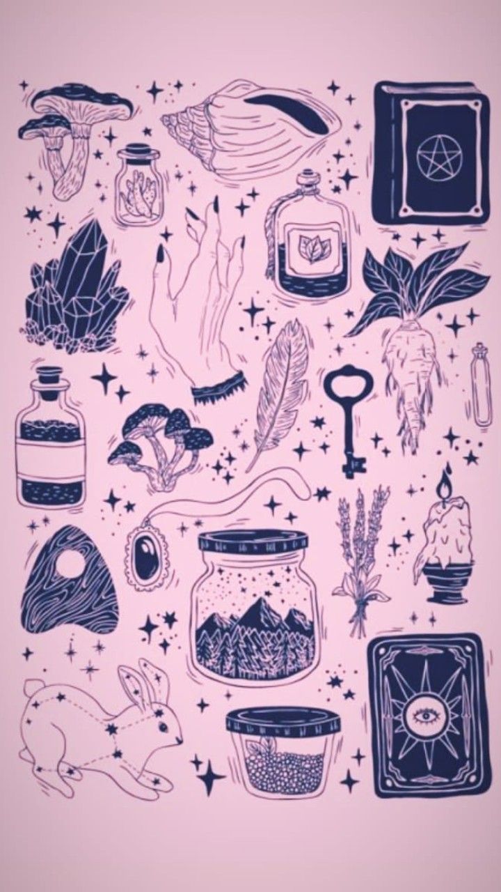 Pink magic wallpaper drawings grunge, Hipster art, Aesthetic drawing