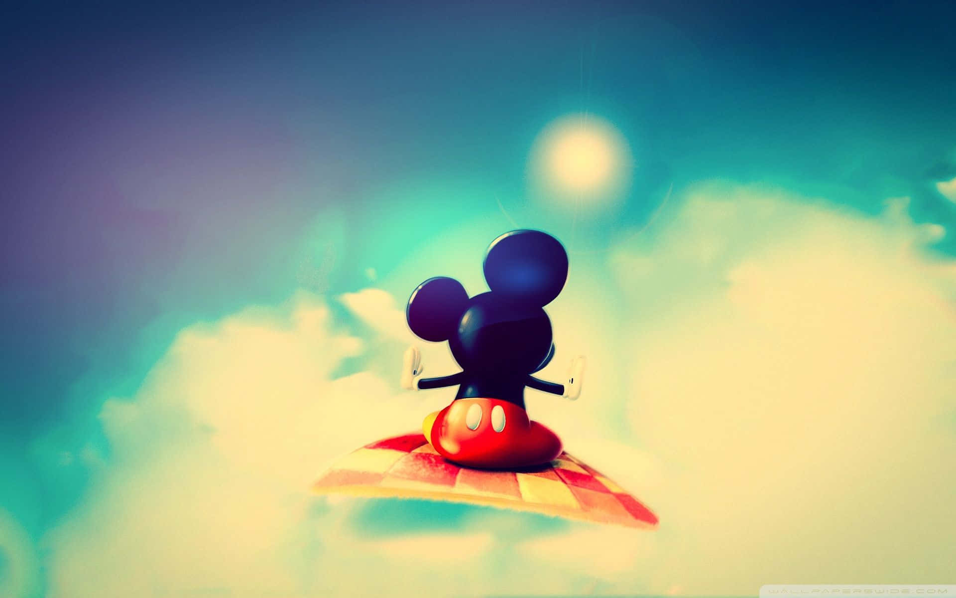 Mickey Mouse on a flying carpet wallpaper - Magic, Mickey Mouse