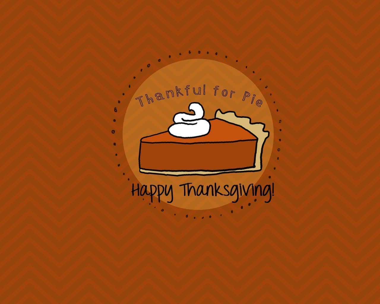 Download Thanksgiving Aesthetic Pumpkin Pie Wallpaper