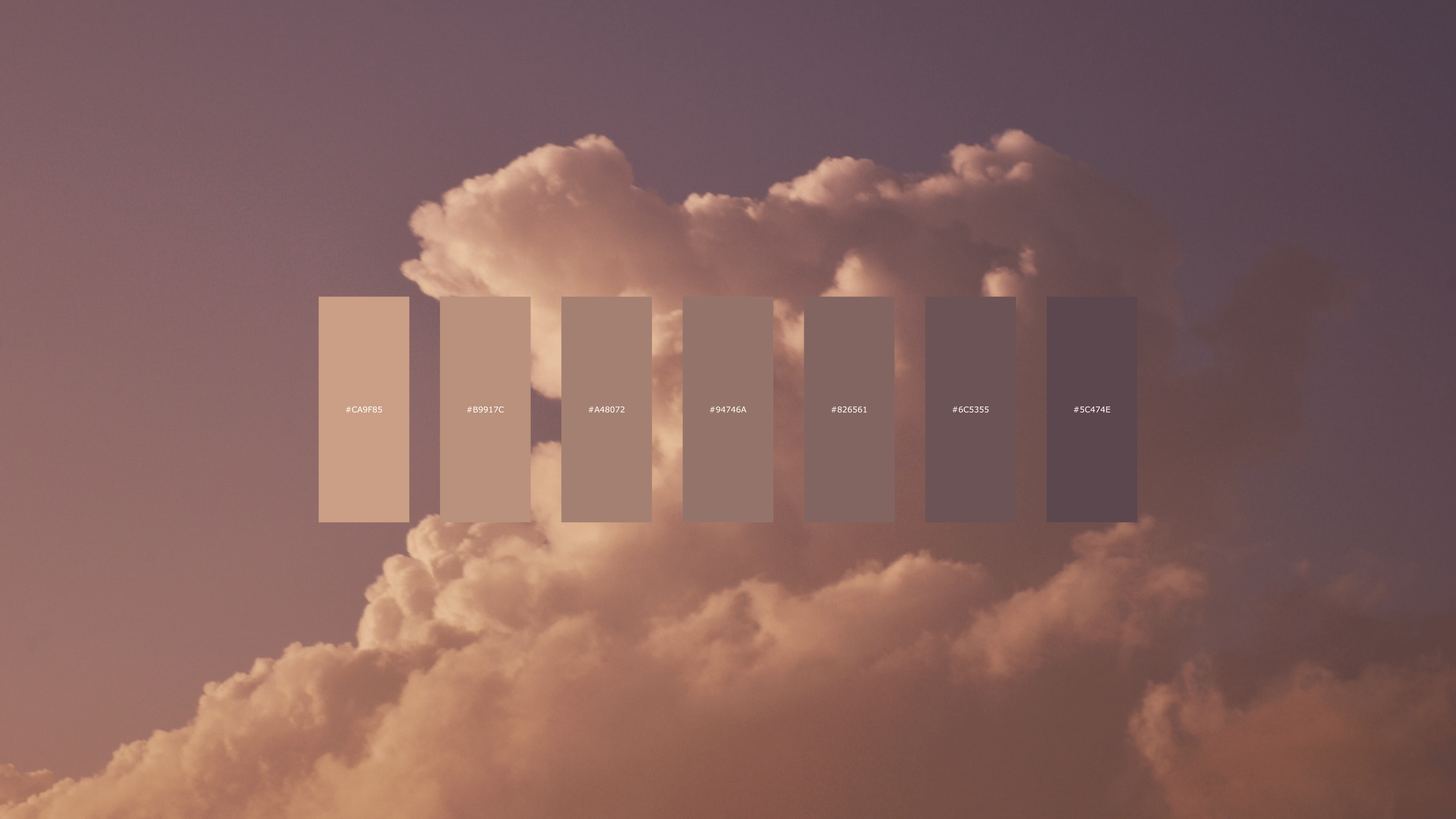 Aesthetic Cloud color palette [3840X2160]