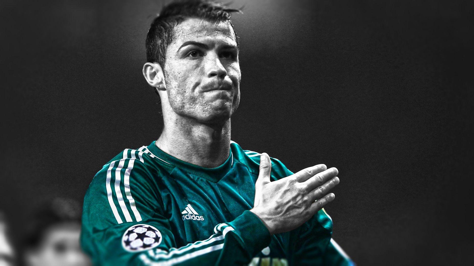 Cristiano Ronaldo, Real Madrid, soccer, sports, black and white, wallpaper, background, best player in the world - Cristiano Ronaldo