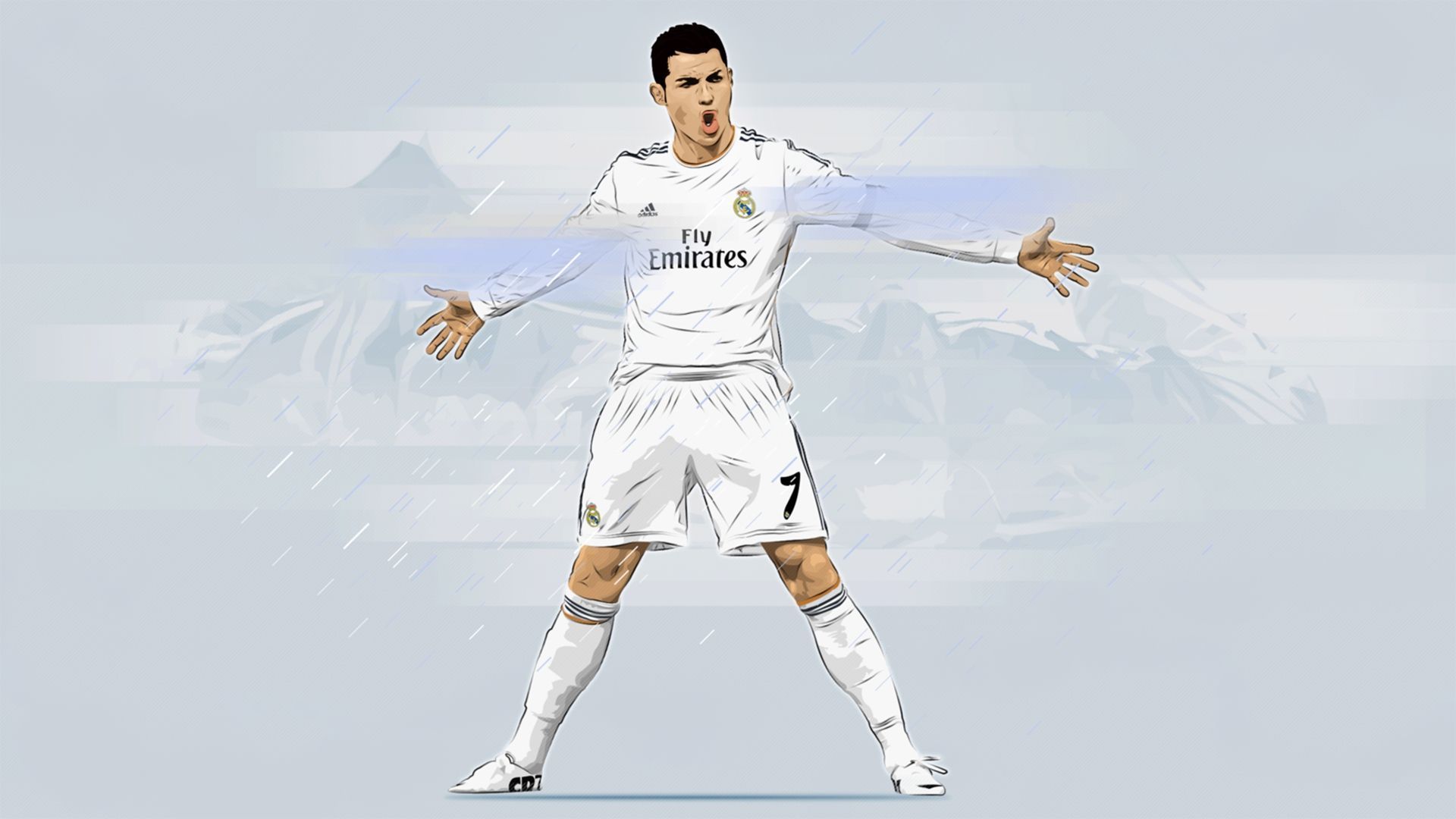 Cristiano Ronaldo Wallpaper Cristiano Ronaldo is a Portuguese professional footballer who plays as a forward for Spanish club Real Madrid and the Portugal national team. - Cristiano Ronaldo