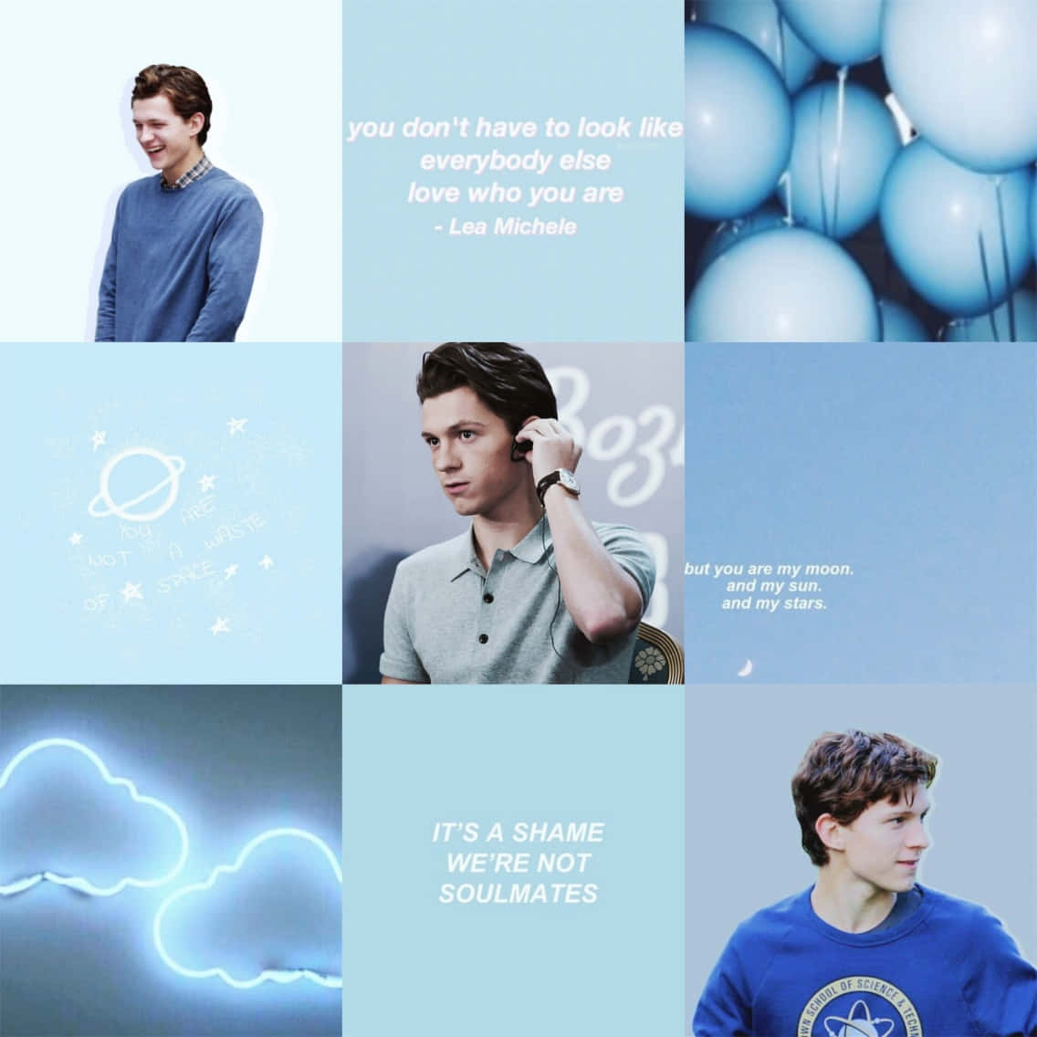 Tom Holland Aesthetic, Spiderman, It's a shame we're not soulmates, blue aesthetic - Tom Holland