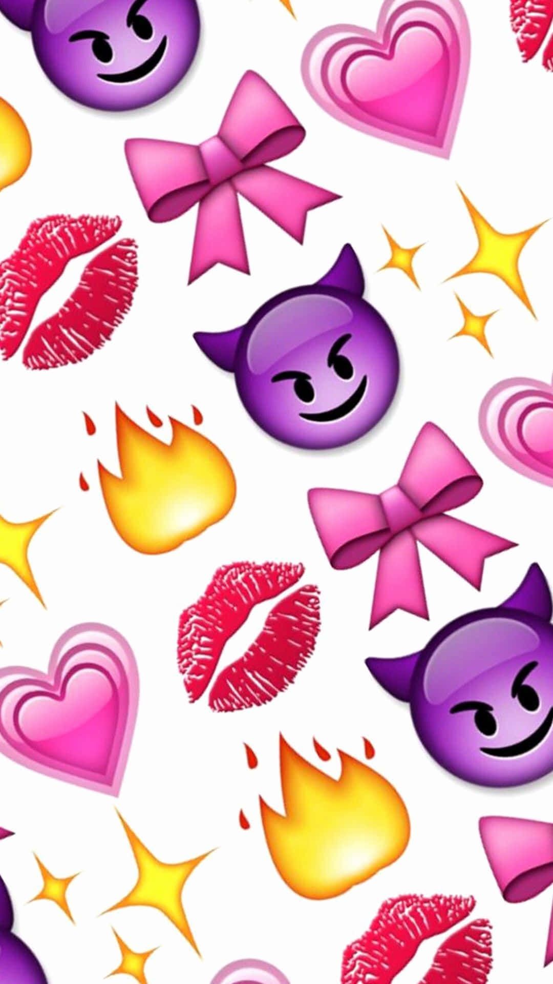 Download Send Your Loved One A Special Message With A Cute Emoji. Wallpaper