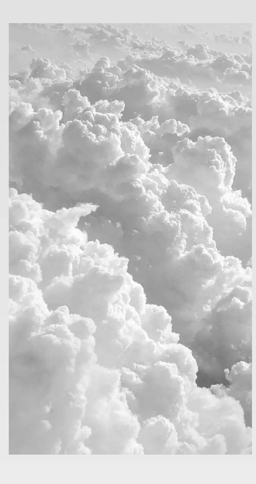 Download Cute White Aesthetic Fluffy Clouds Wallpaper