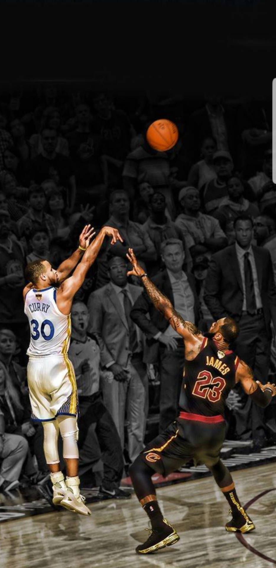 Download Lebron James Vs Stephen Curry Wallpaper