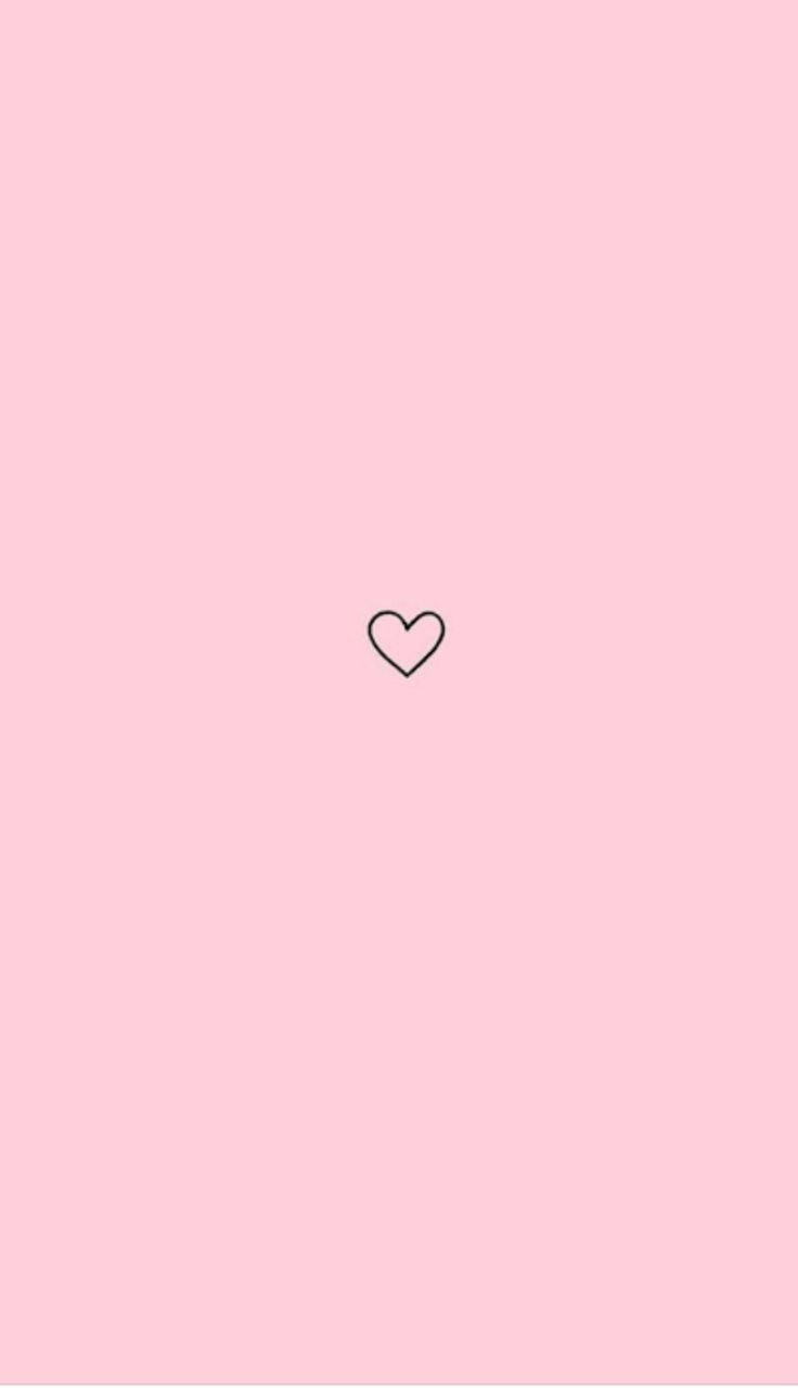 A heart on pink background - Cute