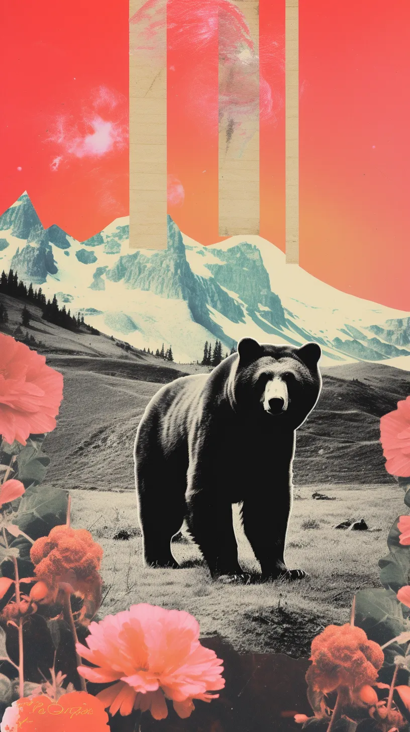 bear aesthetic collage