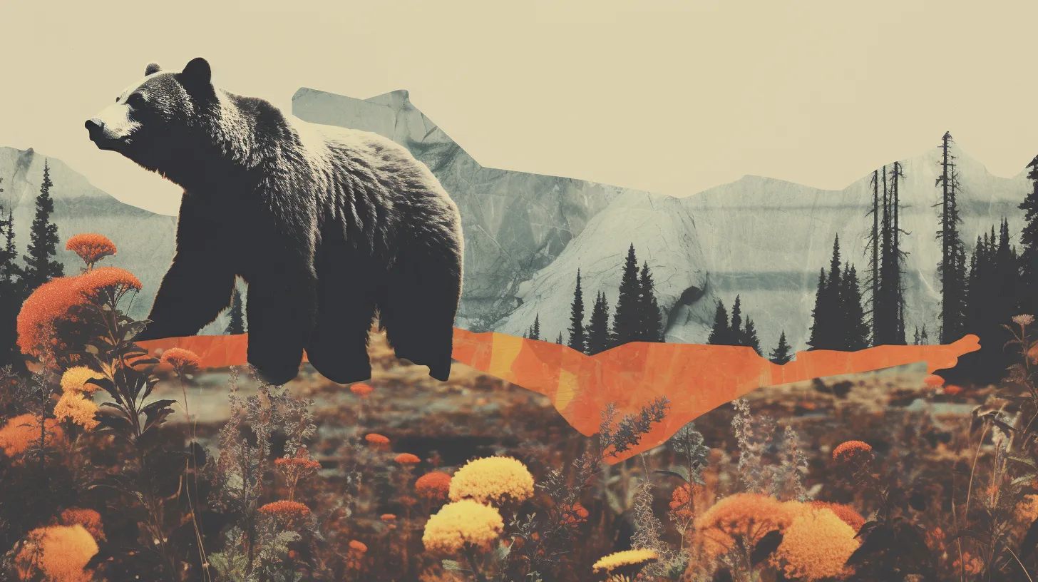 bear aesthetic collage