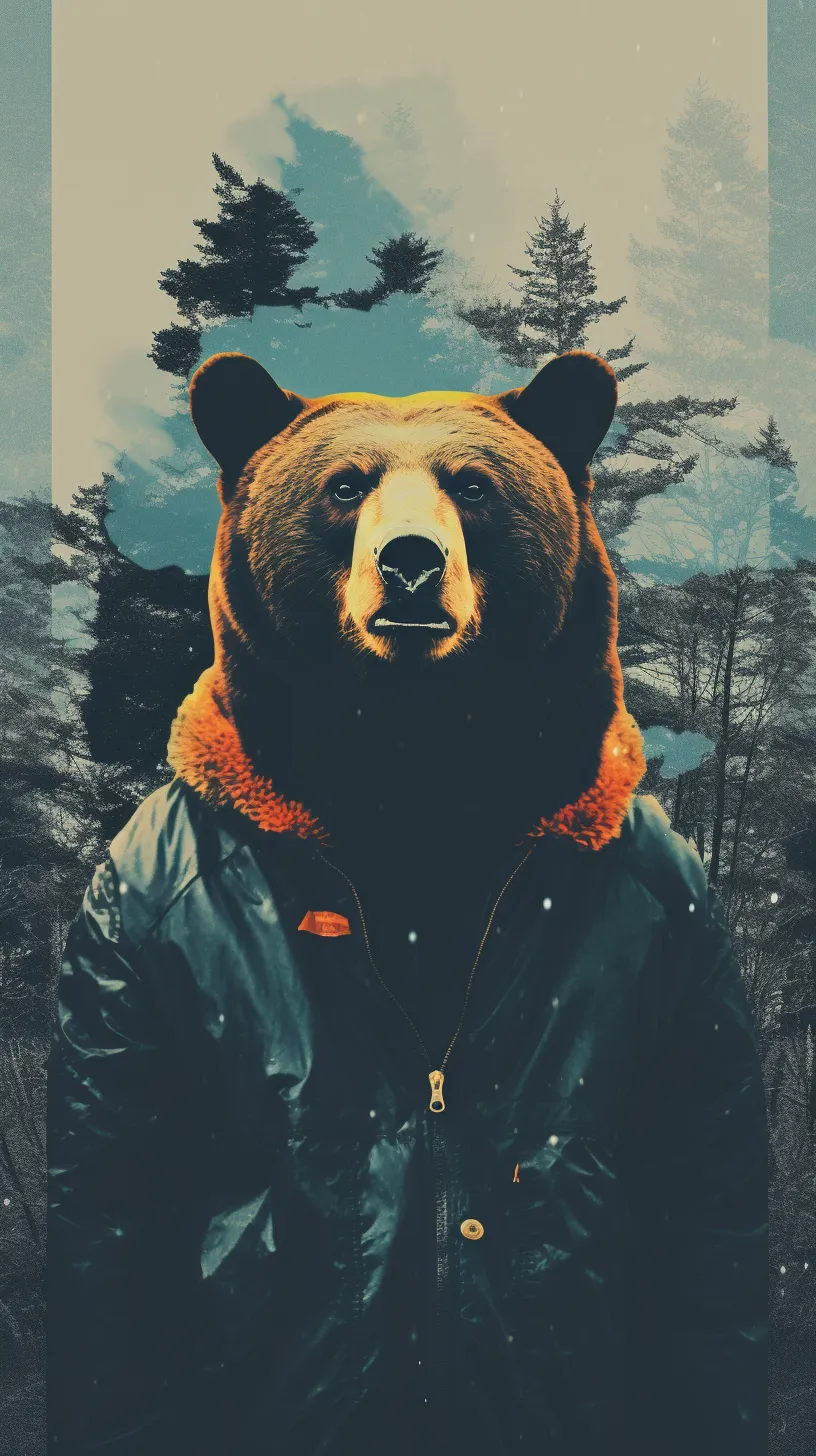 bear aesthetic collage