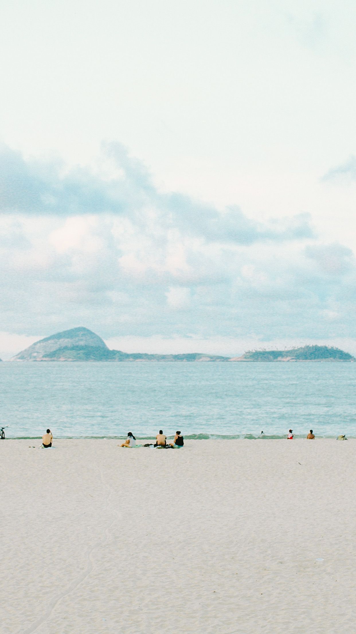 iPhone X wallpaper. beach holiday sea cloud island wave nature