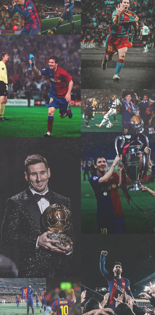 Messi collage wallpaper