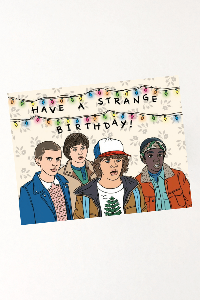 Stranger Things Birthday Card + Sirena