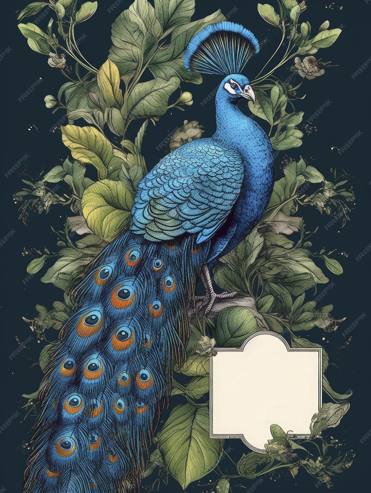 Peacock Vectors & PSDs to Download